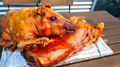 Gegrilltes Spanferkel